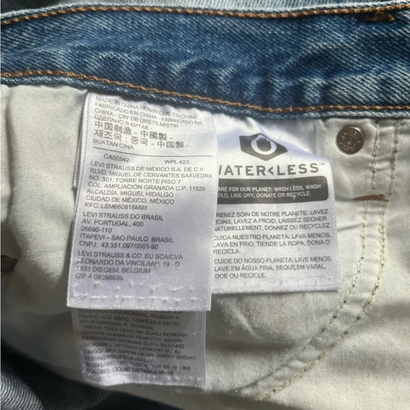 LEVI’S Premium Wedgie Rigid Denim Button Fly Jeans - Picture 12 of 14